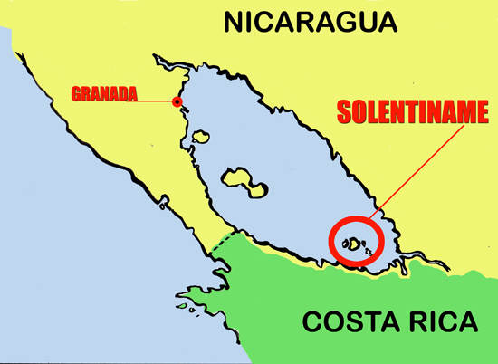 Mapa solentiname (Nicaragua)